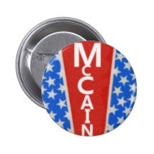 McCain tient le premier rôle le bouton Badge Avec Épingle