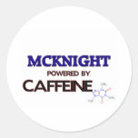 Mcknight a actionné par la caféine autocollant rond
