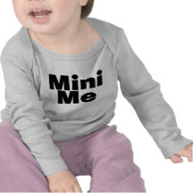 Me/Mini je père/mère/fille étant assortie de fils T-shirts