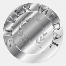 Médaille d'argent adhésif