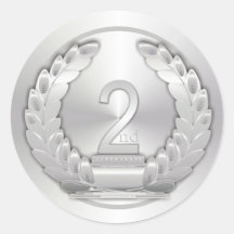 Médaille d'argent adhésif