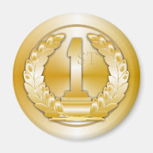 Médaille d'or aimants
