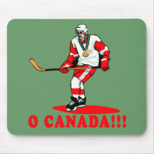 Médaille d'or d'hockey d'O Canada Tapis De Souris