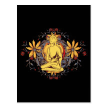 Médecine Bouddha dans la méditation Cartes Postales