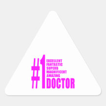 Médecins modernes roses : Docteur du numéro un Autocollants
