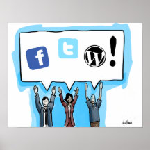 Médias sociaux FTW ! Affiches