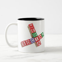 Médias sociaux mugs à café