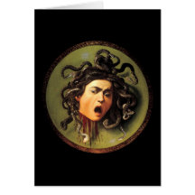 Méduse, Caravaggio Carte De Vœux