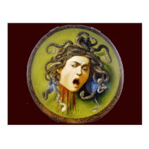 Méduse de Caravaggio Cartes Postales
