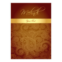 Mehndi/carte invitation de henné