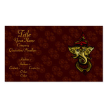 Mehndi Ganesha Carte De Visite