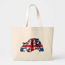 Meilleur de bouledogue britannique d'Union Jack Sacs Fourre-tout