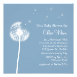 Meilleurs voeux ! Invitation de baby shower (bleue