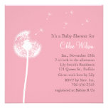Meilleurs voeux ! Invitation de baby shower (rose)