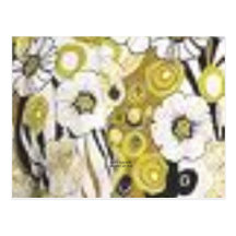 Mélange de fleur (rétros poly) cartes postales