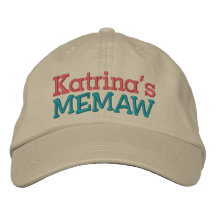 Memaw… ; ) casquettes brodées