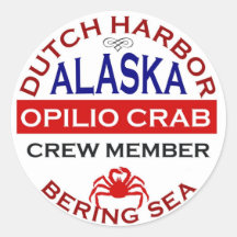 Membre d'équipage néerlandais de crabe d'Opilio de Autocollant