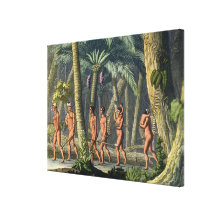 Membres de la tribu de Puri de Natif américain dan Toile Tendue Sur Châssis