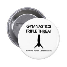Menace SUPÉRIEURE de triple de gymnastique (hommes Badge Avec Épingle
