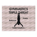 Menace SUPÉRIEURE de triple de gymnastique (hommes Cartes Postales