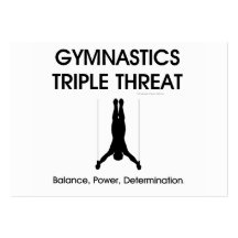 Menace SUPÉRIEURE de triple de gymnastique (hommes Cartes De Visite Personnelles
