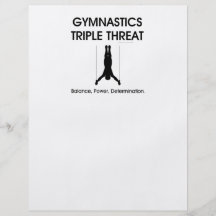 Menace SUPÉRIEURE de triple de gymnastique Prospectus En Couleur