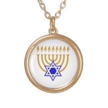 Menorah et l'étoile de David Bijouterie