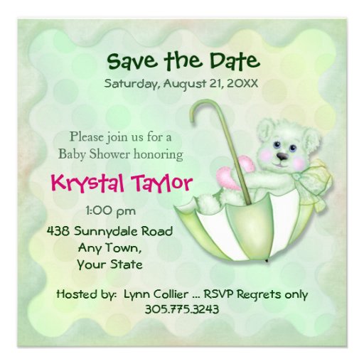 Menthe d'ours de parapluie - invitation