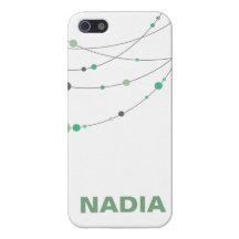 Menthe élégante de blanc de brins iPhone 5 case