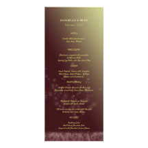 Menu crépusculaire de dîner de réception de mariag faire-parts