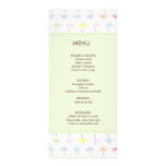 Menu de douche de parapluie cartes doubles customisables