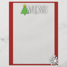 Menu de Noël Prospectus Customisé