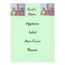 menu d'enfant cartons d'invitation