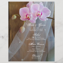 Menu rustique de mariage d'élégance prospectus