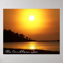 Mer des Caraïbes de Cancun Mexique de Maya de la R Poster