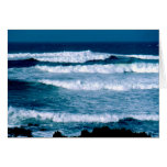 Mer d'hiver dans la baie de St Ouen, Jersey Carte De Vœux