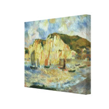 Mer et falaises, Renoir, art vintage d'impressioni Impression Sur Toile
