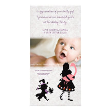 Merci Alice dans le carte photo de bébé du pays de Photocartes Personnalisées