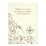 Merci antique de Mitzvah de barre de Benjamin de c Invitations Personnalisées