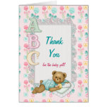 Merci de baby shower de nounours d'ABC Cartes De Vœux