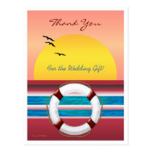 Merci de croisière de mariage pour le cadeau - car