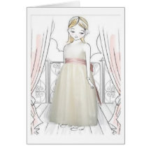 Merci de demoiselle de honneur carte de vœux