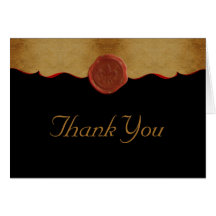 Merci de Fleur de Lis Scroll Cartes