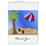 Merci de scène de plage carte