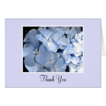Merci d'hortensia de bleus layette cartes
