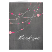 Merci élégant de rose de tableau de brins carte de vœux