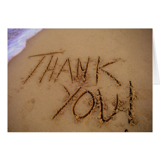 Merci en sable carte