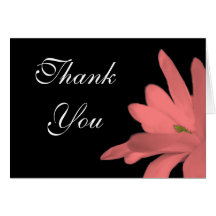 Merci floral rose cartes de vœux