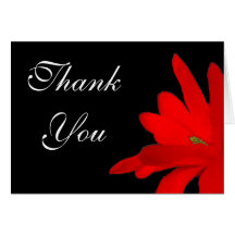 Merci floral rouge cartes