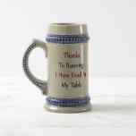 Merci fonctionnant à moi prends la nourriture à mo tasse